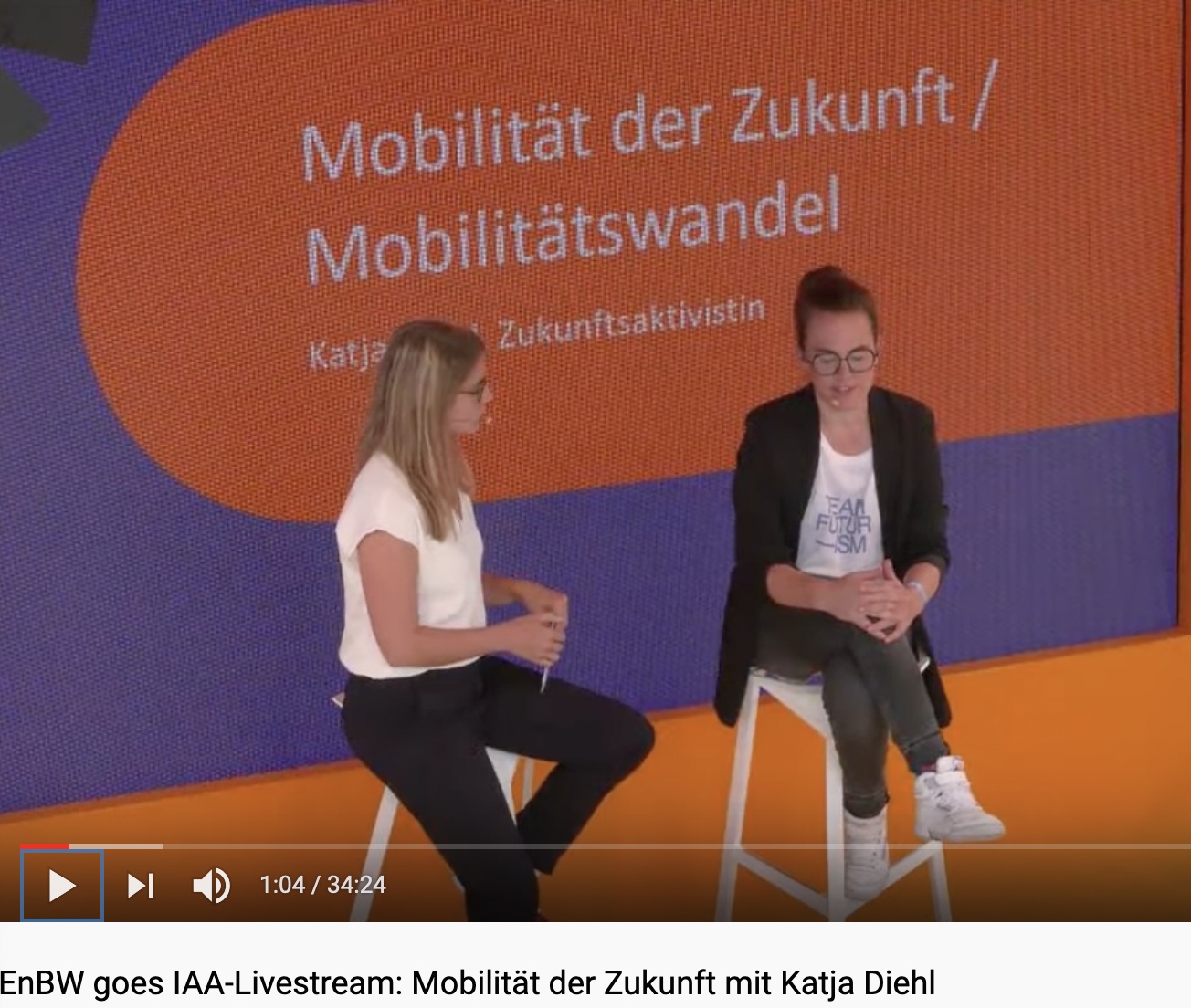 Zu Gast im EnBW goes IAA-Livestream: Mobilität der Zukunft – im Gespräch mit Janine Utsch