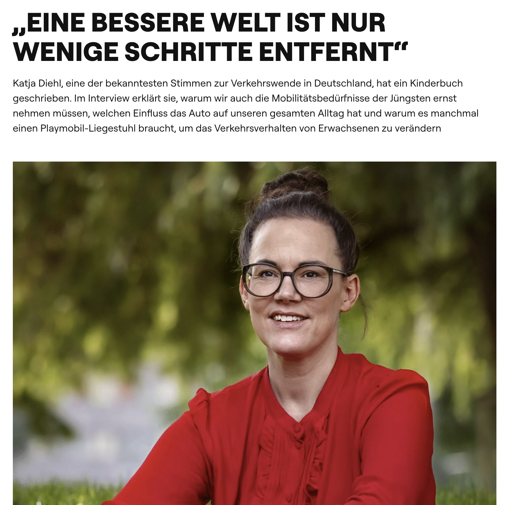 Zu Gast bei Zukunft Nahverkehr: „Eine bessere Welt ist nur wenige Schritte entfernt“.