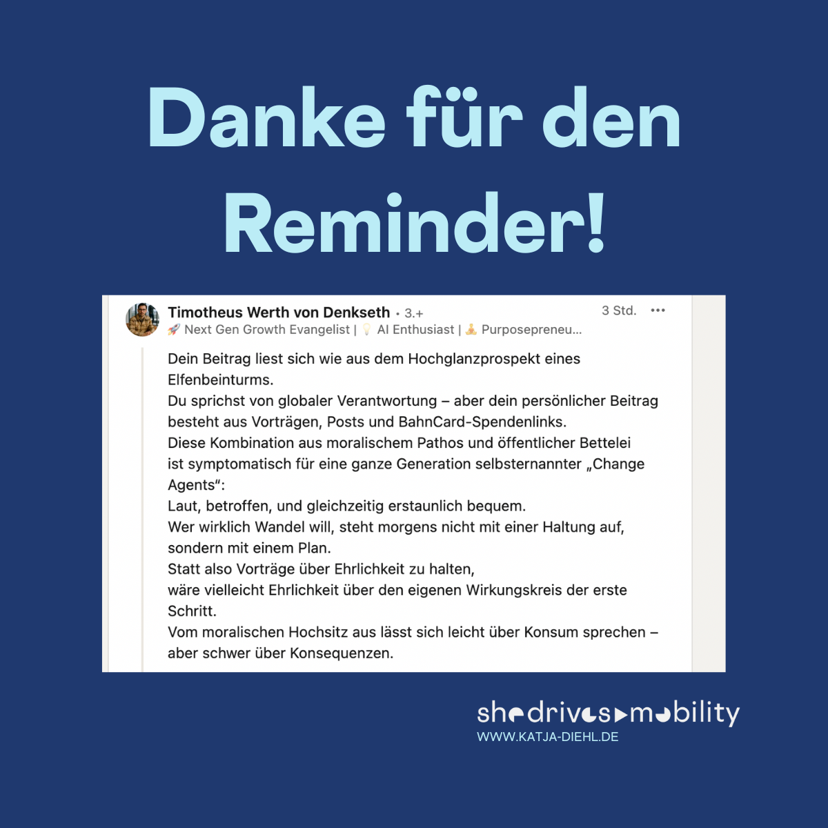 Wenn KI-Evangelisten nervös werden: Eine Antwort an Timotheus.