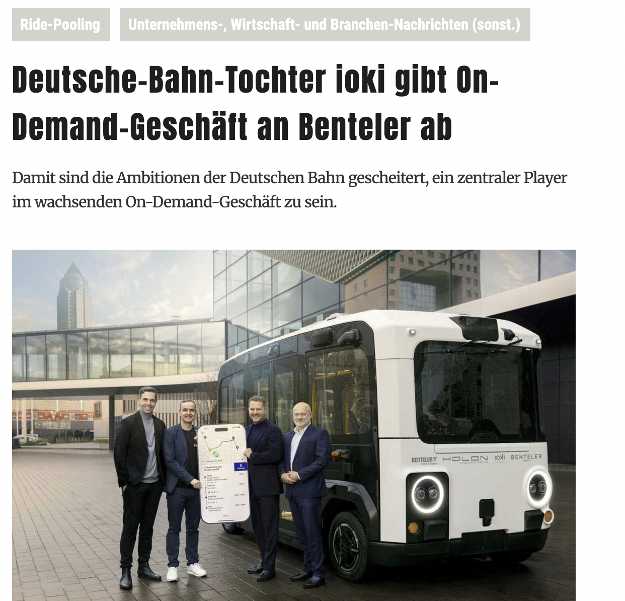 Wenn Daseinsvorsorge zur Handelsware wird: Warum der ioki-Verkauf ein Armutszeugnis ist.