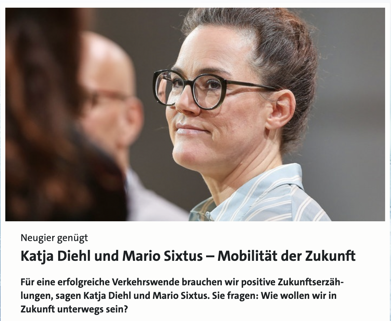 Zu Gast bei WDR5: Neugier genügt!