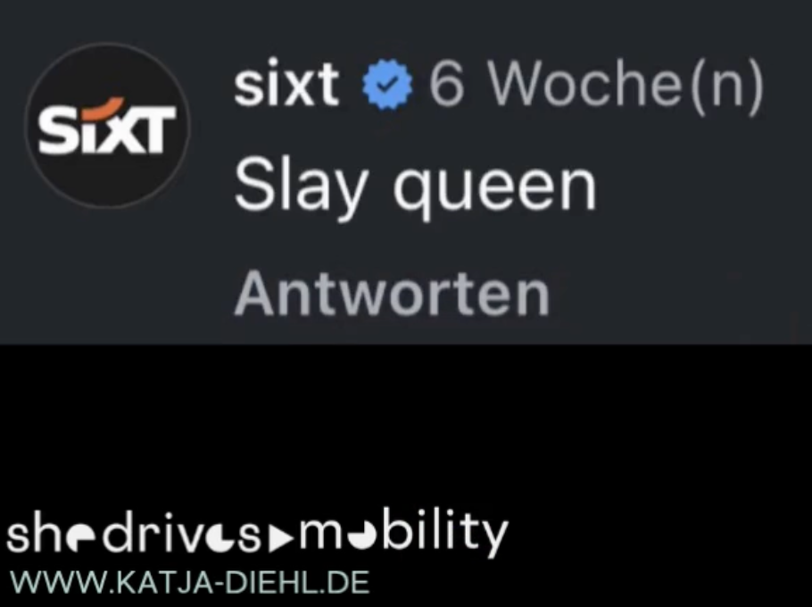 Slay queen? Barbara Schöneberger und Sixt rasen gerne und gefährden wissentlich andere.