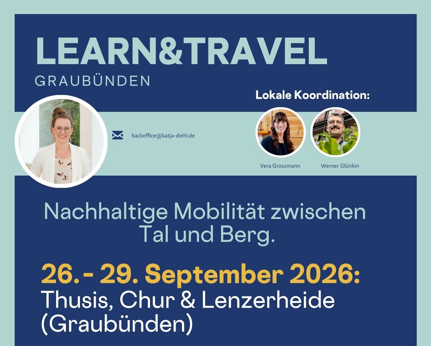 Die nächste Delegationsreise ist buchbar! Diesmal gehts nach Graubünden.