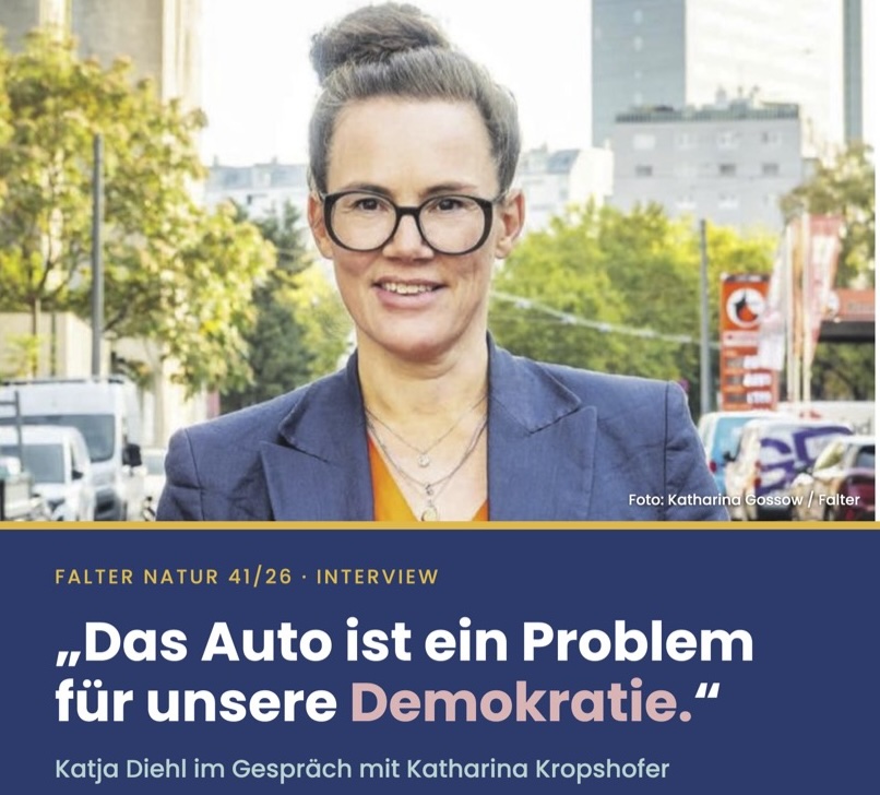 Zu Gast im Falter: „Das Auto ist ein Problem für unsere Demokratie.“